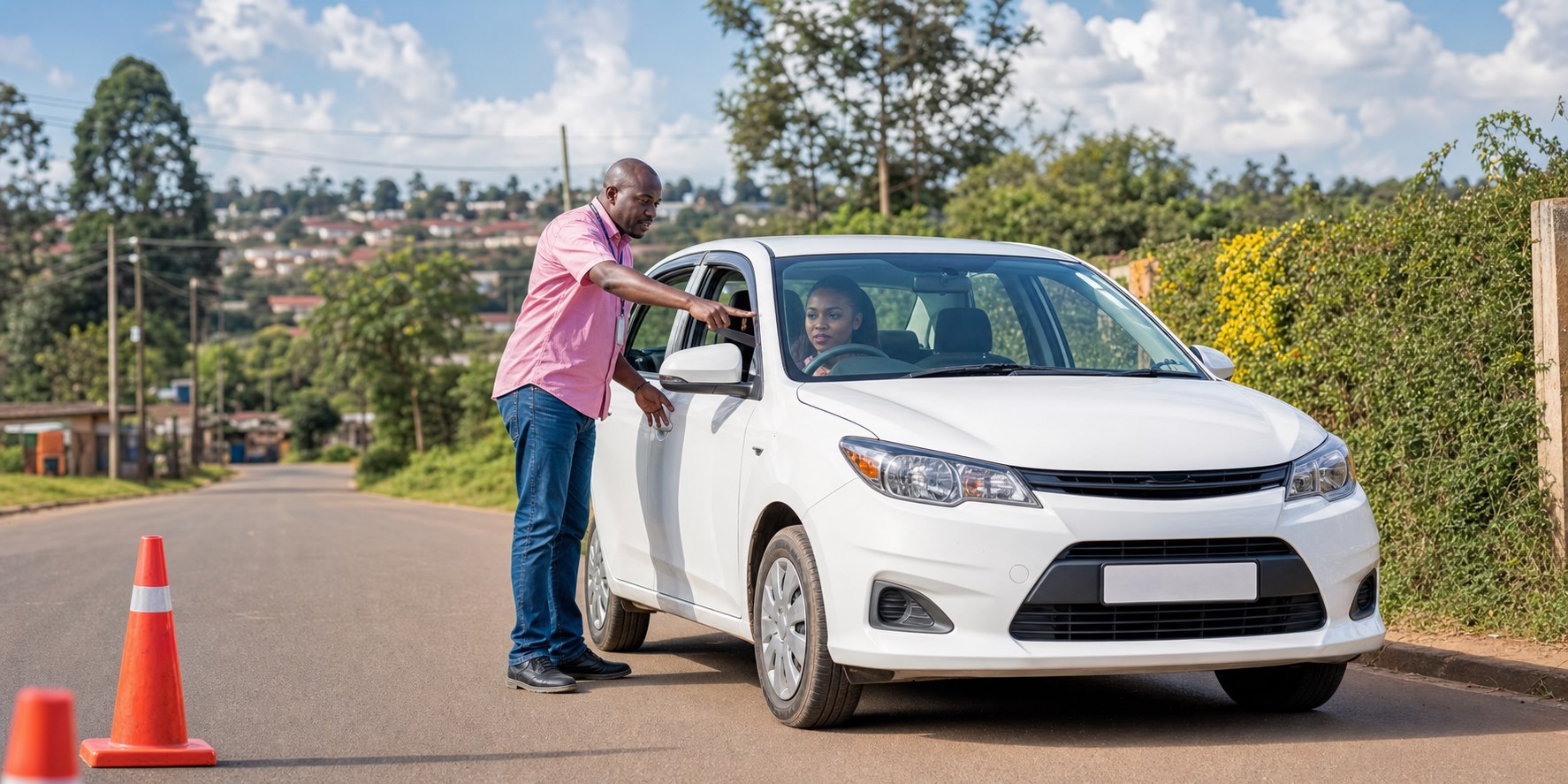 Union III learner driver with instructor